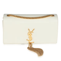 Crema Soft Grain De Poudre Medium Kate Tassel Satchel