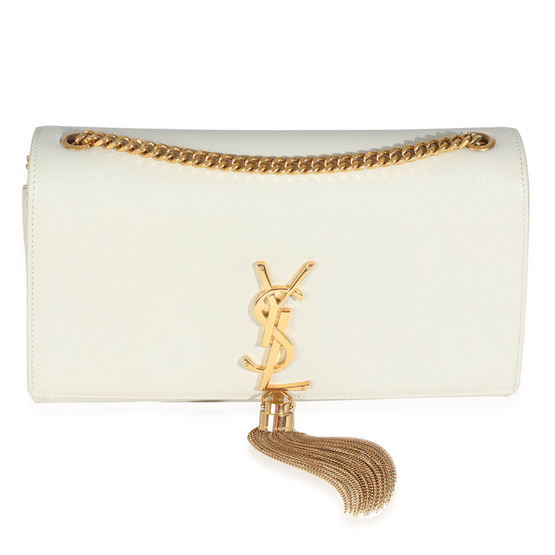 Crema Soft Grain De Poudre Medium Kate Tassel Satchel