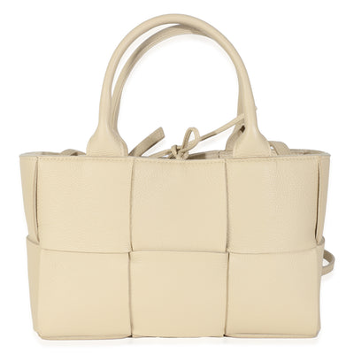 Beige Maxi Intrecciato Mini Arco Tote
