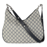 Navy GG Supreme Large Attache Shoulder Bag