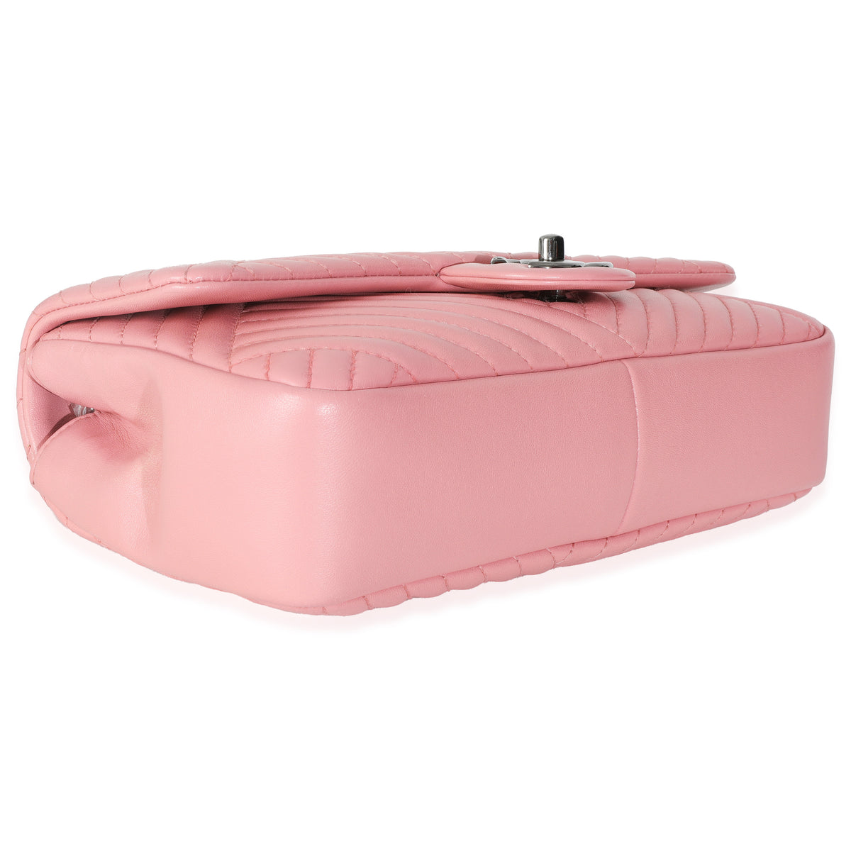 Pink Lambskin Medium CC Crossing Flap Bag