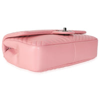 Pink Lambskin Medium CC Crossing Flap Bag