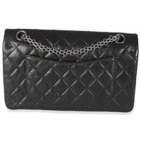 Black Aged Quilted Calfskin 2.55 Small Reissue 225 Flap Bag