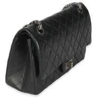 Black Aged Quilted Calfskin 2.55 Small Reissue 225 Flap Bag