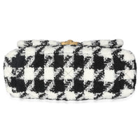 Black White Houndstooth Small Chanel 19 Flap Bag