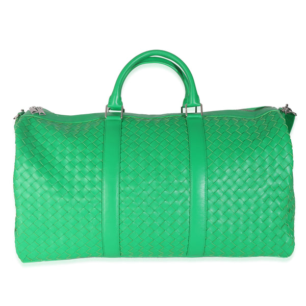 Bottega Veneta Parakeet Nappa Intrecciato Large Duffle Bag