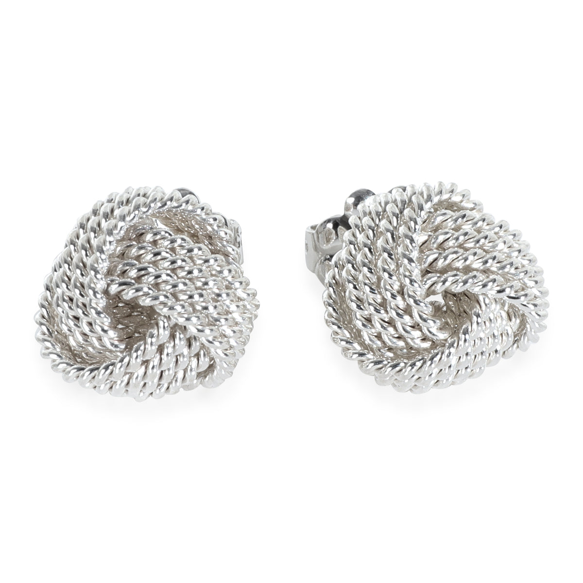 Sterling Silver  Twist Knot Earrings