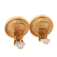 Gold-Plated  Vintage 1994 CC Button Earrings