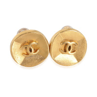 Gold-Plated  Vintage 1994 CC Button Earrings