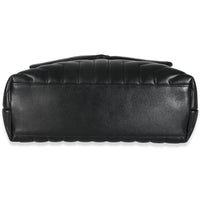 Black Calfskin Y Quilted Medium Loulou Chain Satchel