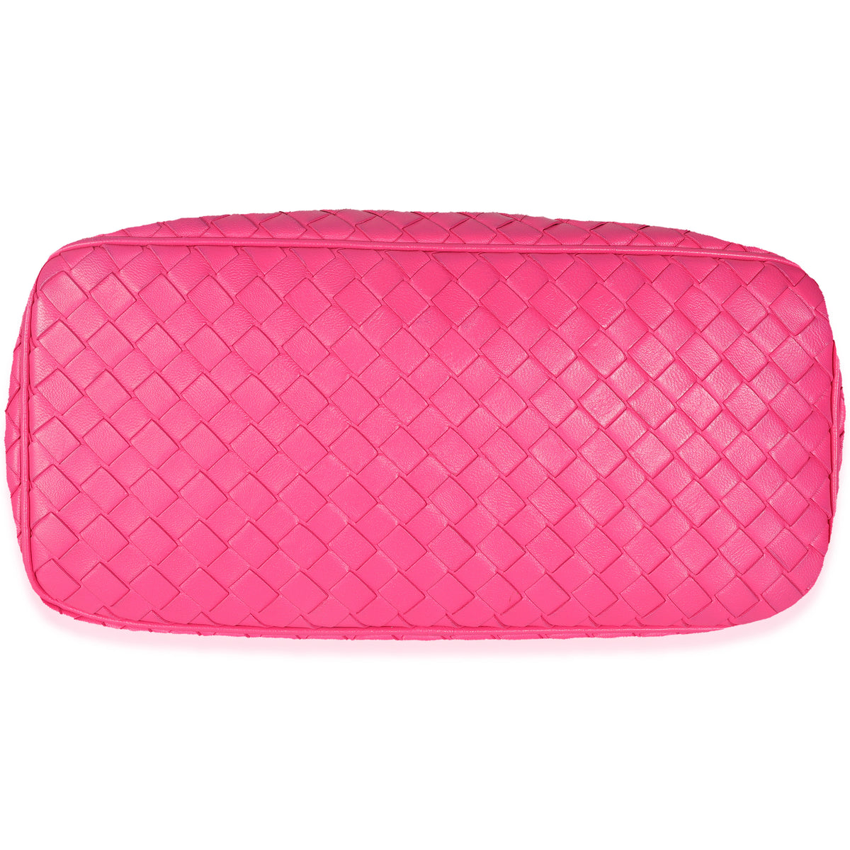Hot Pink Nappa Intrecciato Small Shoulder Bag