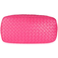 Hot Pink Nappa Intrecciato Small Shoulder Bag
