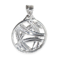 Sterling Silver Diamond Papyrus Pendant