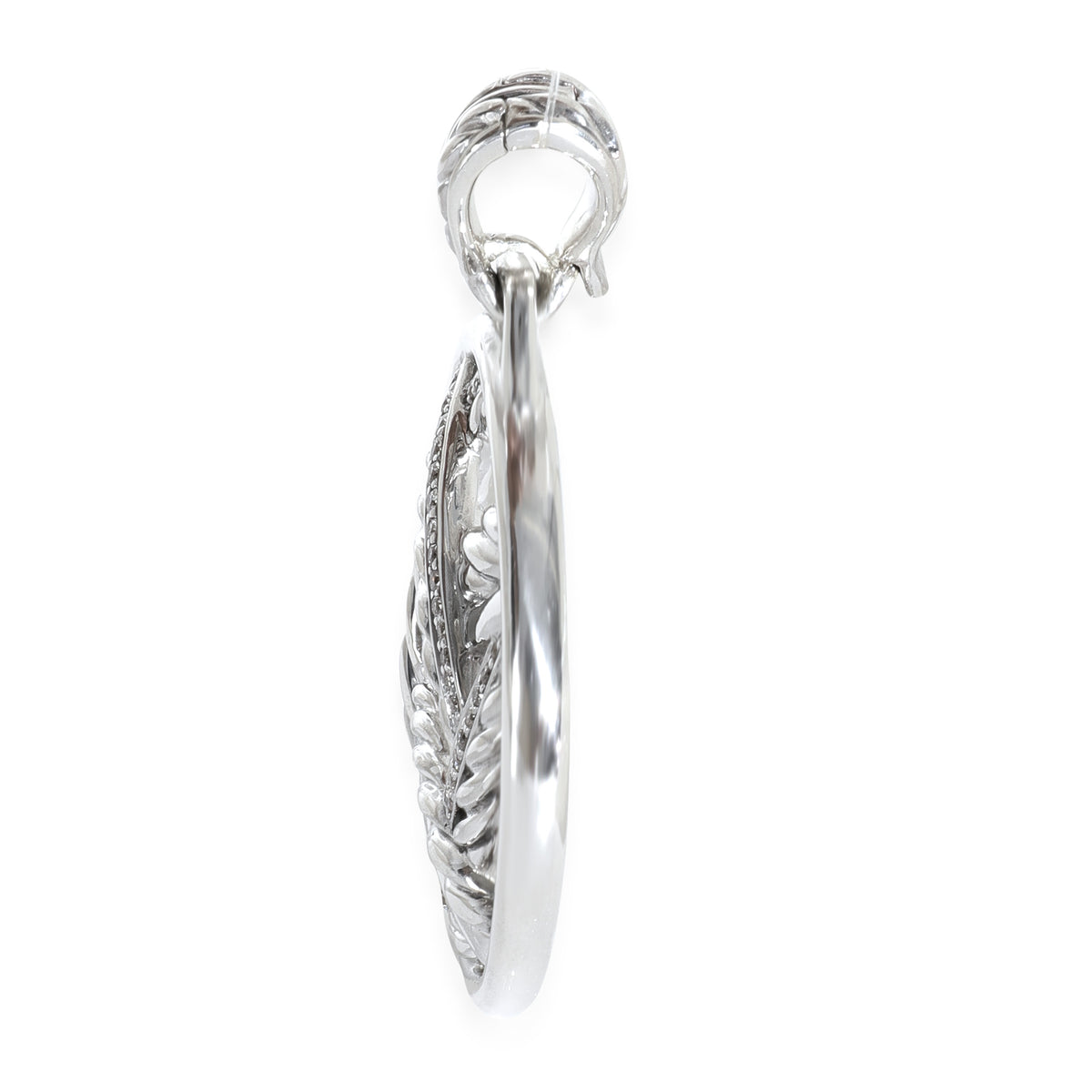 Sterling Silver Diamond Papyrus Pendant