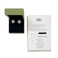 White Gold Diamond Vintage Alhambra Earrings