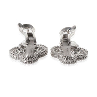 White Gold Diamond Vintage Alhambra Earrings