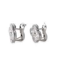 White Gold Diamond Vintage Alhambra Earrings