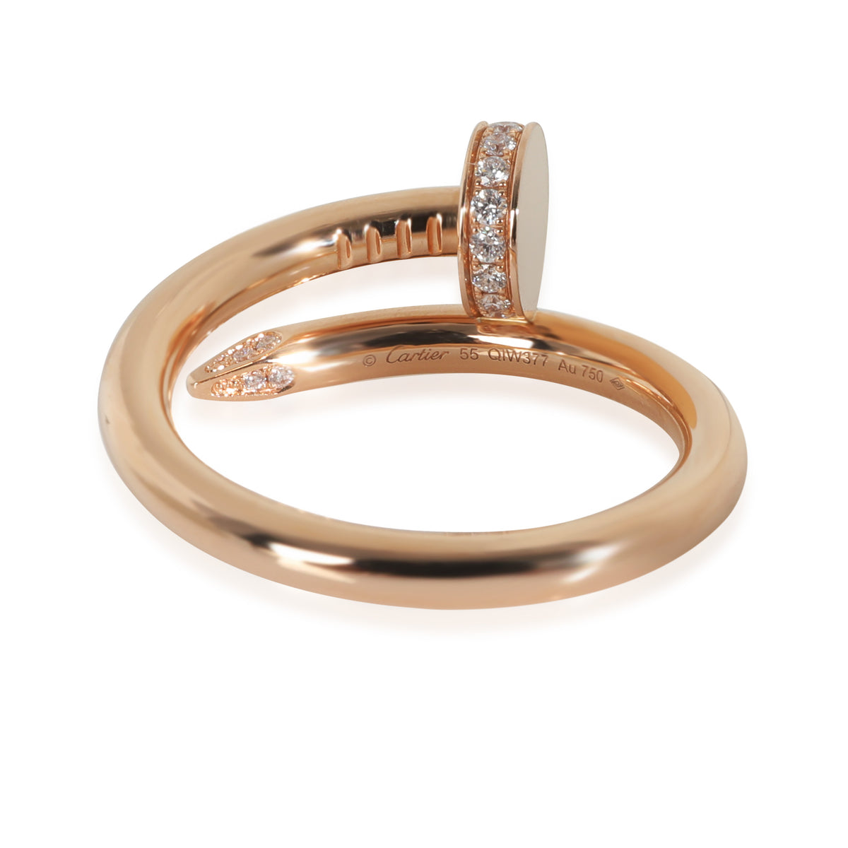 Rose Gold Diamond Juste Un Clou Ring