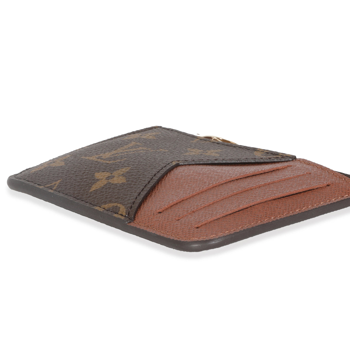 Cognac Monogram Canvas Romy Card Holder