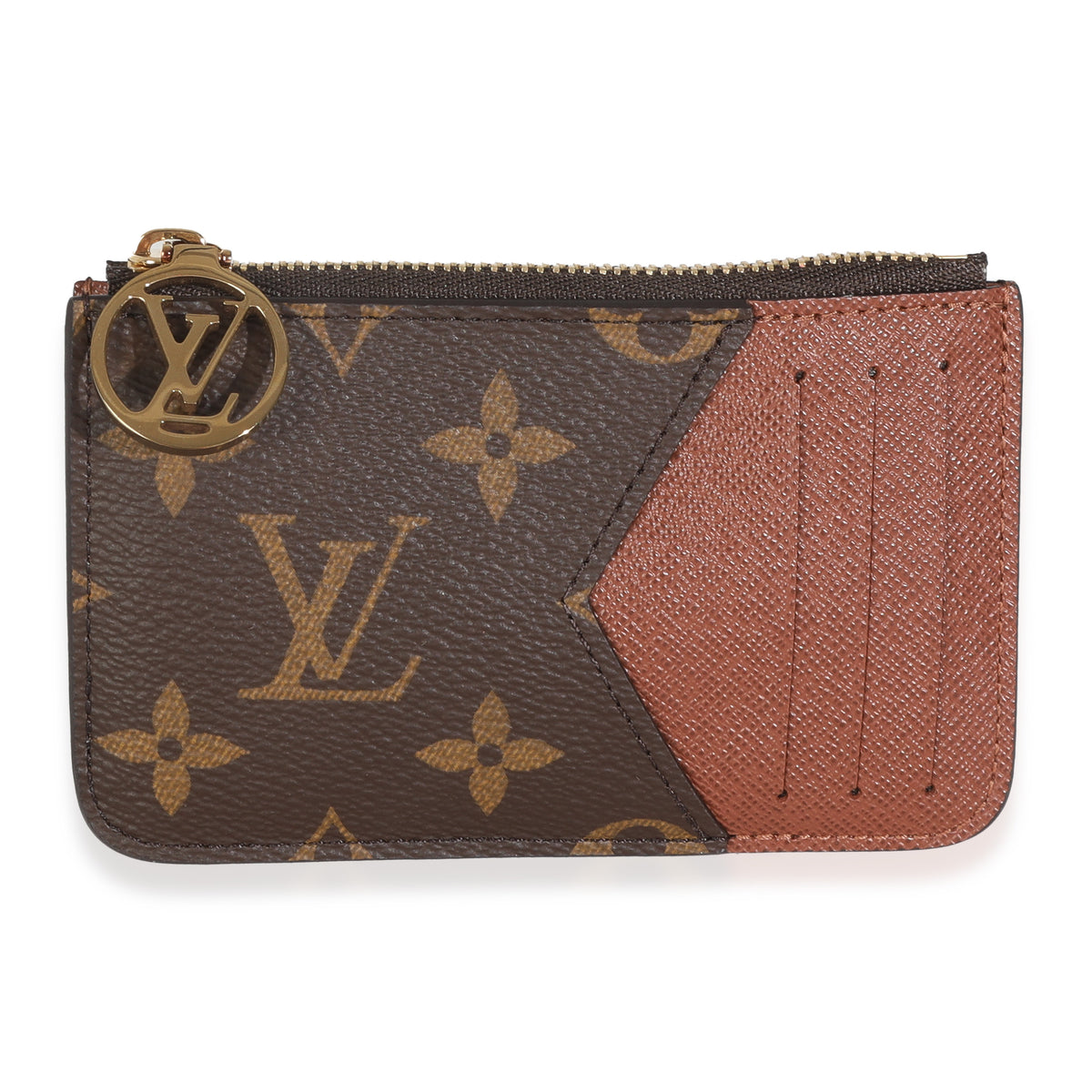Cognac Monogram Canvas Romy Card Holder