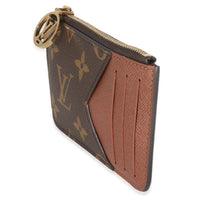 Cognac Monogram Canvas Romy Card Holder