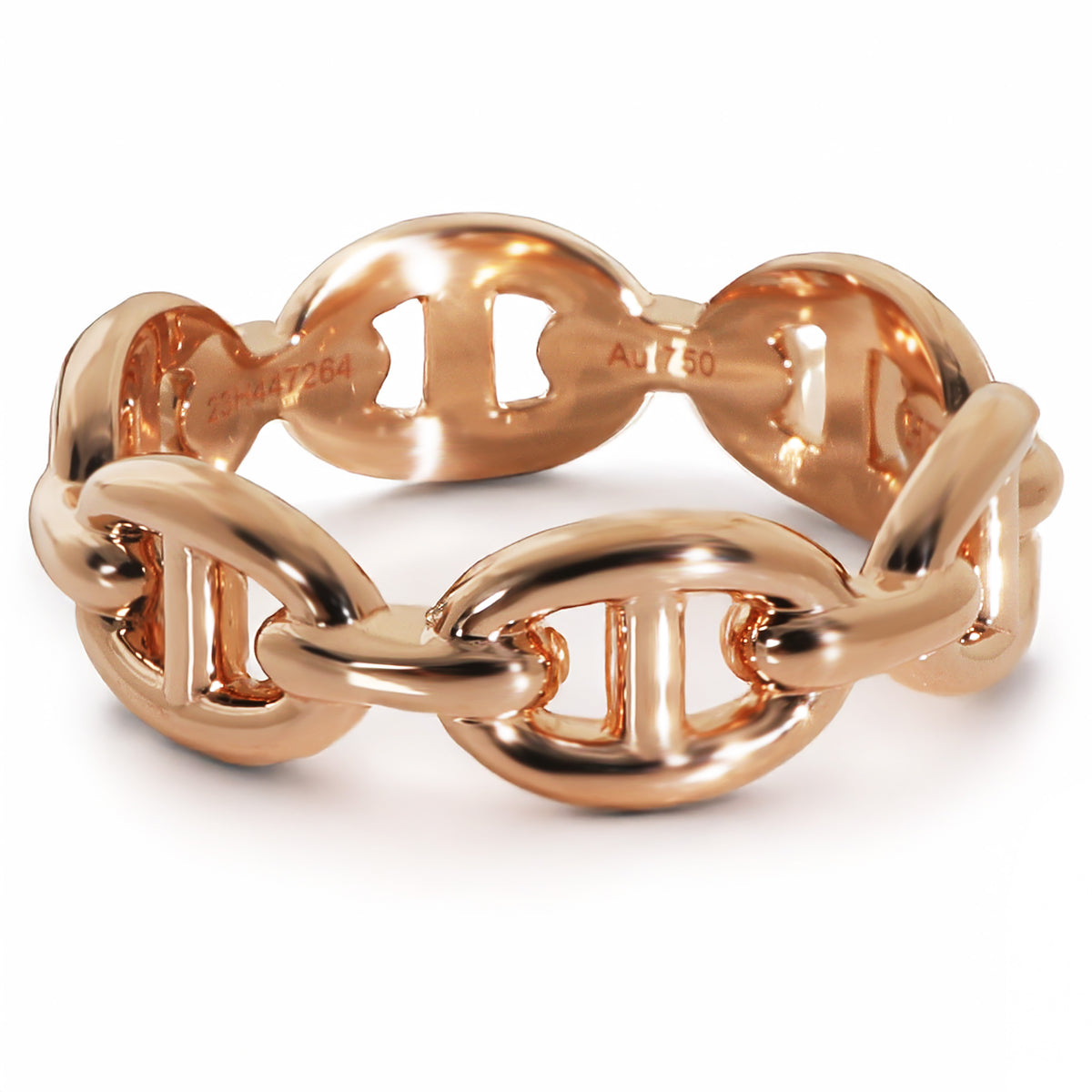 Rose Gold  Chaine d'Ancre Enchainee Ring
