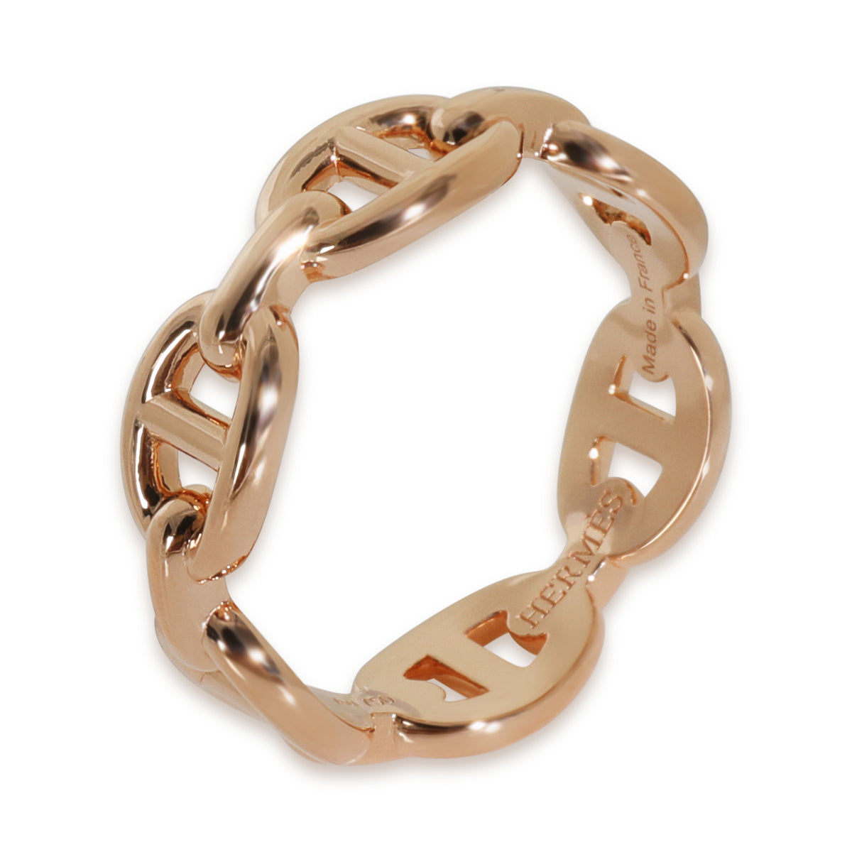 Rose Gold  Chaine d'Ancre Enchainee Ring