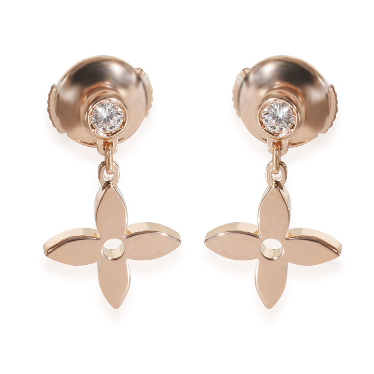 Rose Gold Diamond Idylle Blossom Earrings