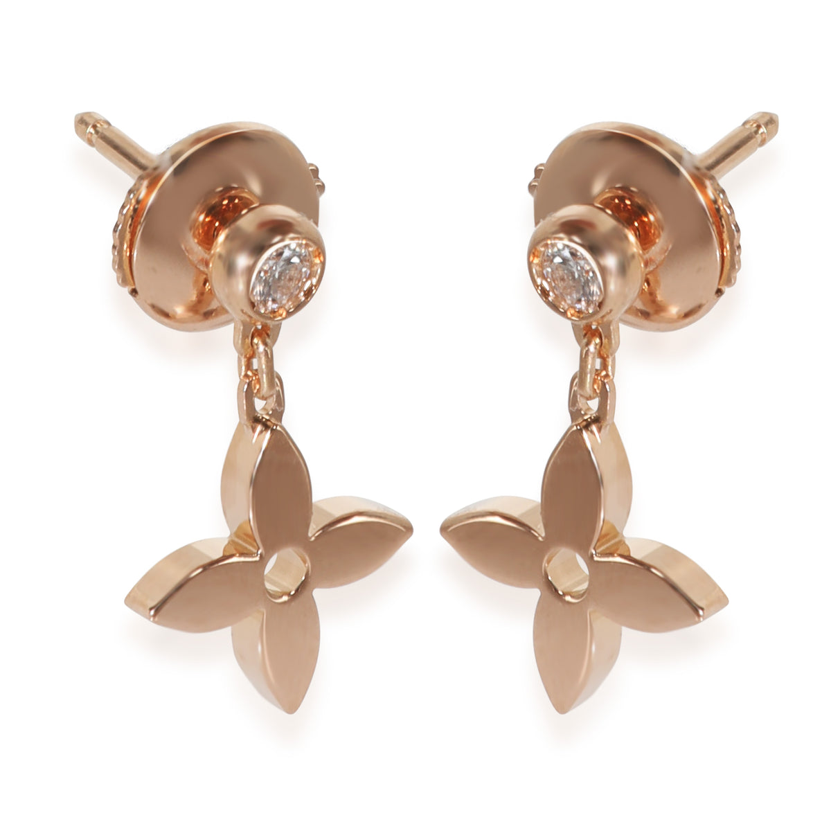 Rose Gold Diamond Idylle Blossom Earrings