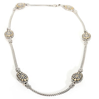 Yellow Gold & Sterling Silver  Dot Collection Necklace