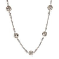 Yellow Gold & Sterling Silver  Dot Collection Necklace