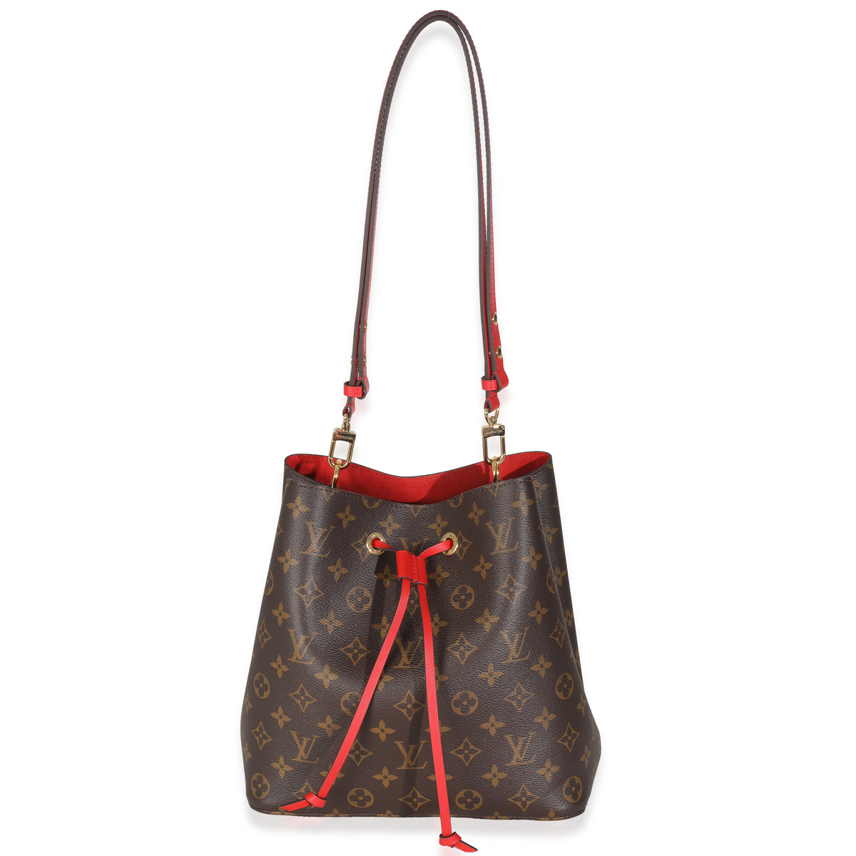 Coquelicot Monogram Canvas Neonoe MM