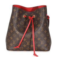 Coquelicot Monogram Canvas Neonoe MM