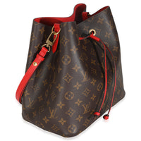 Coquelicot Monogram Canvas Neonoe MM