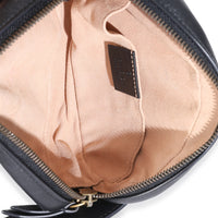 Black Matelasse Calfskin GG Marmont Belt Bag