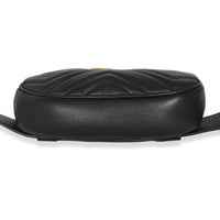 Black Matelasse Calfskin GG Marmont Belt Bag