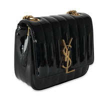Black Patent Small Vicky Chain Bag