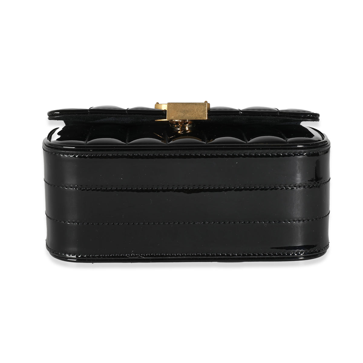 Black Patent Small Vicky Chain Bag