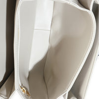 Chalk Shiny Calfskin Classique Triomphe Bag