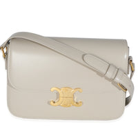 Chalk Shiny Calfskin Classique Triomphe Bag