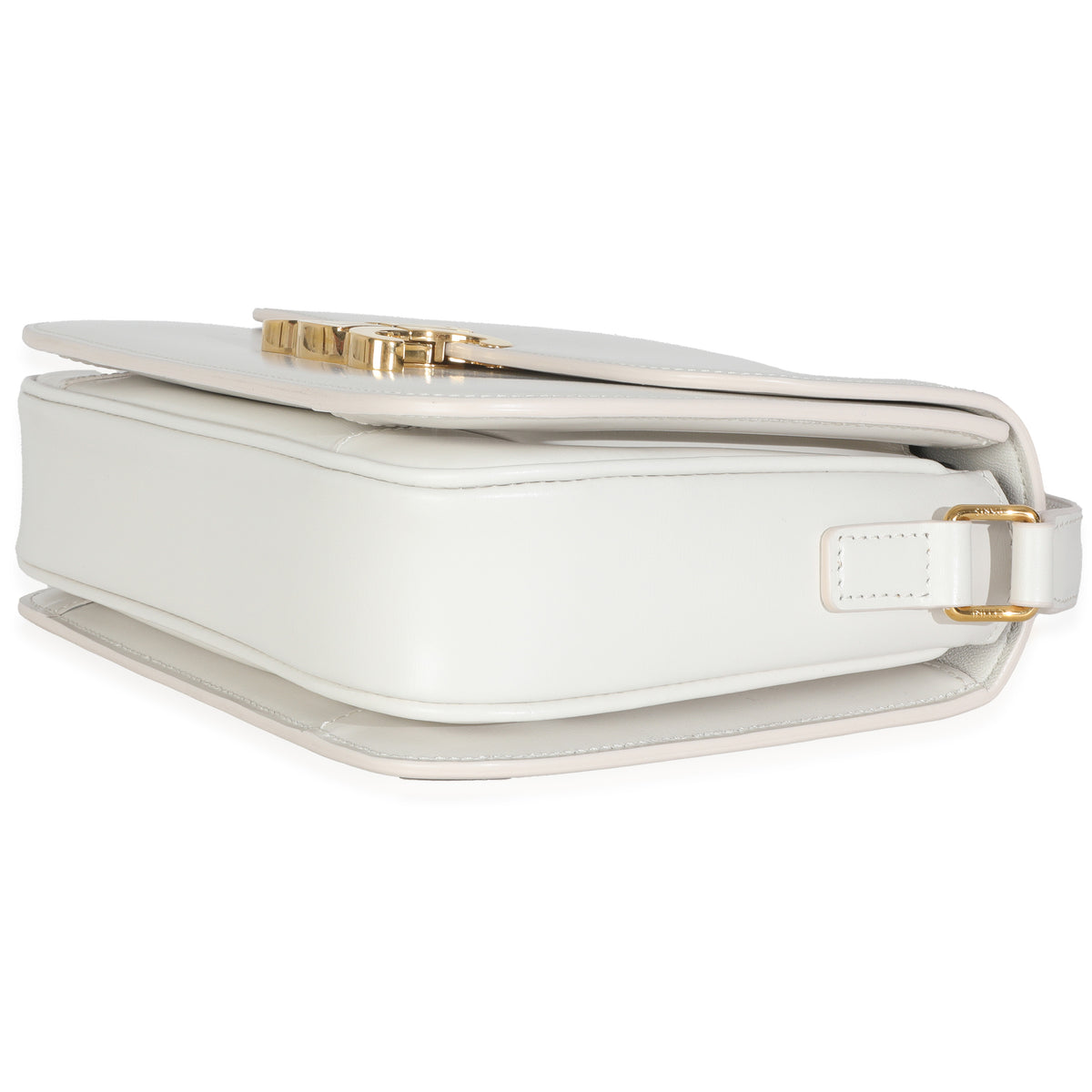 Rice Shiny Calfskin Classique Triomphe Bag