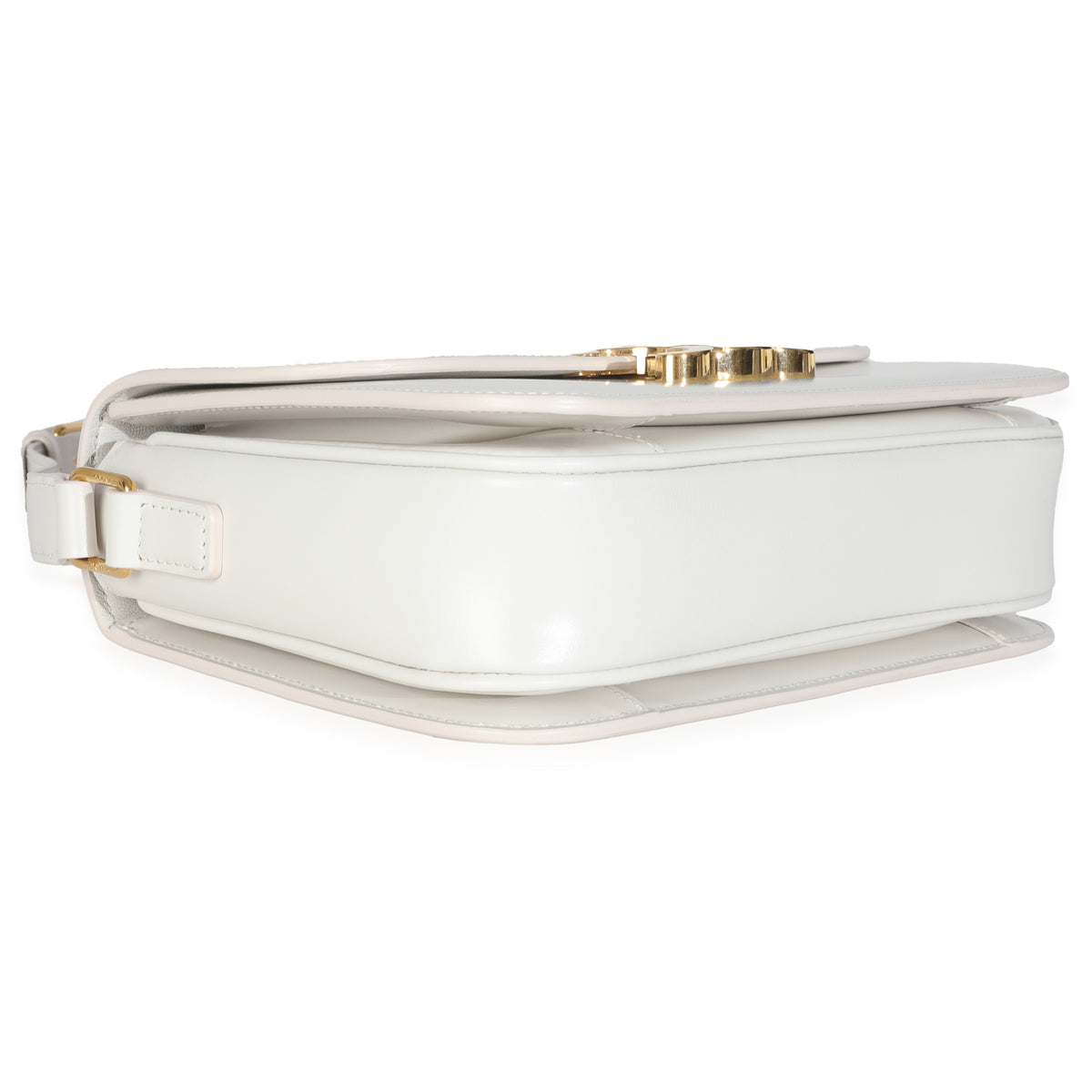 Rice Shiny Calfskin Classique Triomphe Bag