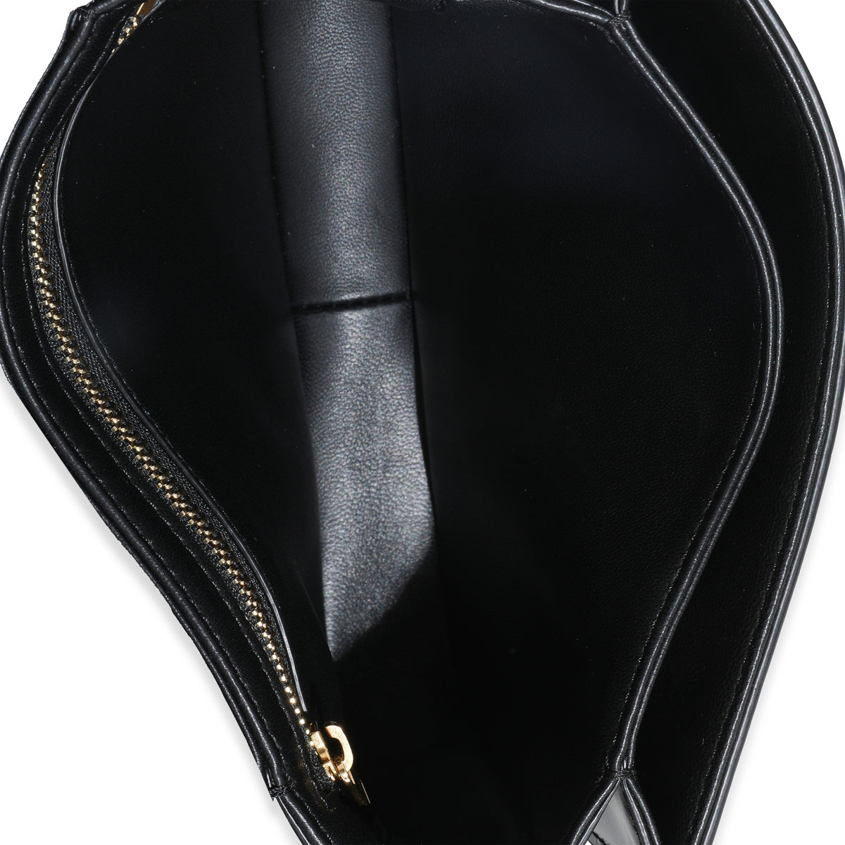 Black Shiny Calfskin Teen Triomphe Bag