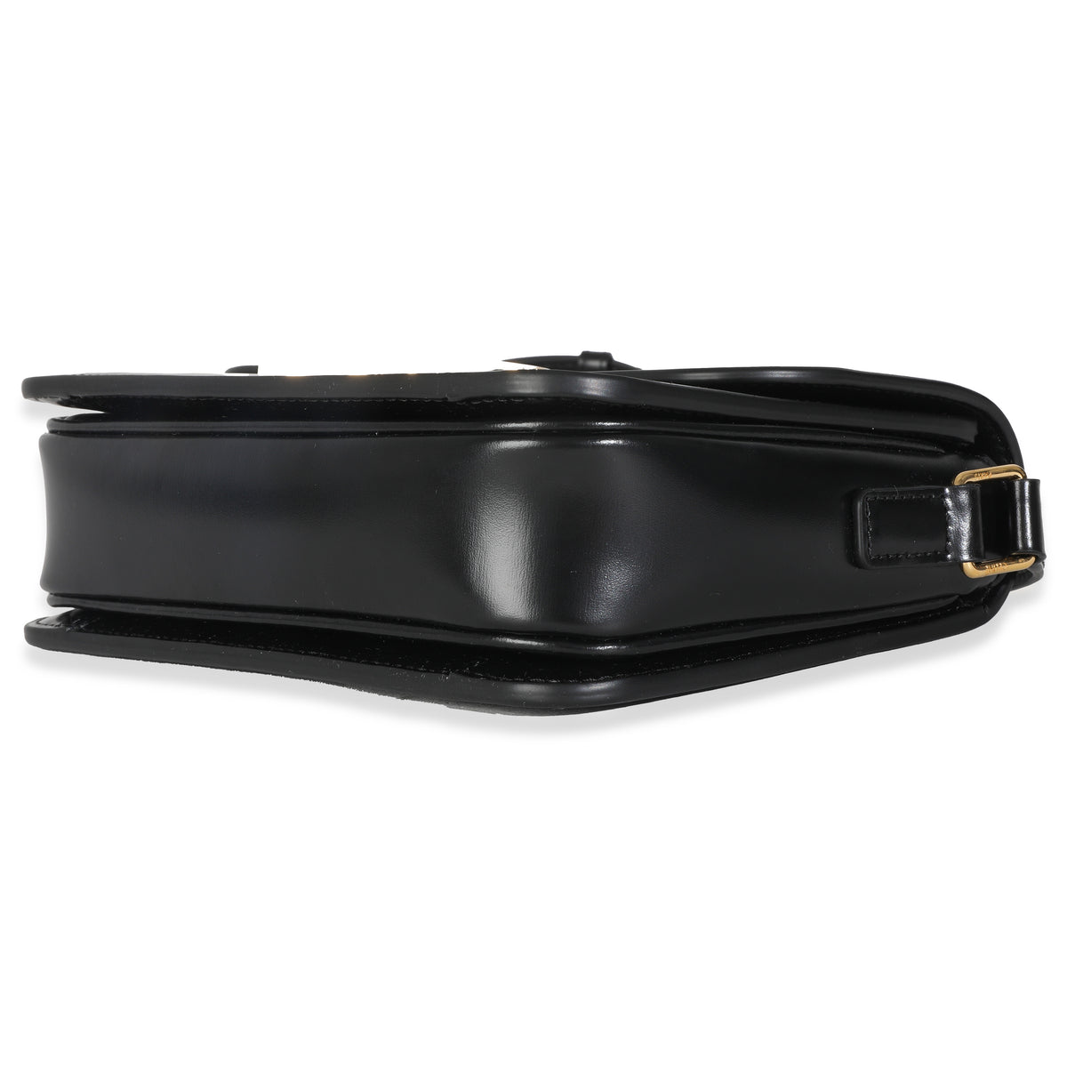 Black Shiny Calfskin Teen Triomphe Bag