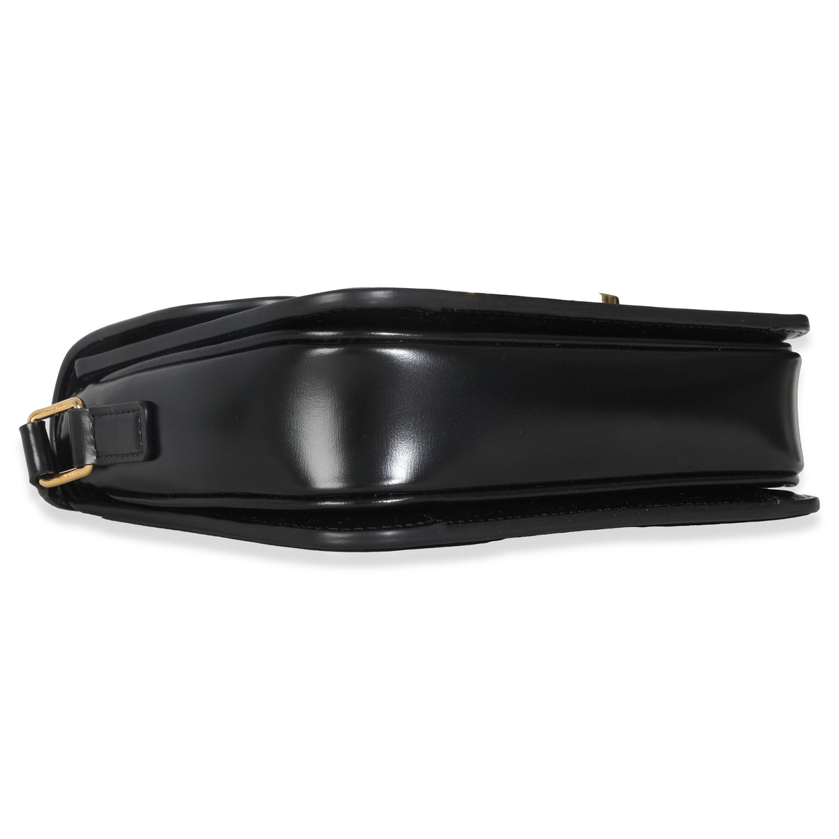 Black Shiny Calfskin Teen Triomphe Bag