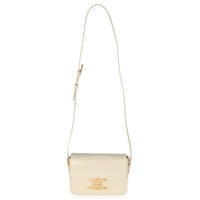 Limestone Shiny Calfskin Teen Triomphe Bag
