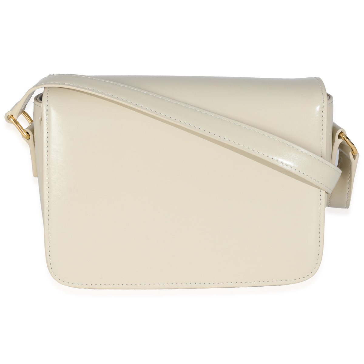 Limestone Shiny Calfskin Teen Triomphe Bag