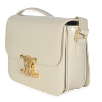Limestone Shiny Calfskin Teen Triomphe Bag
