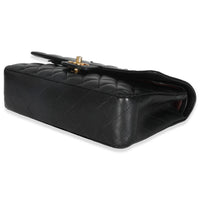 Black Quilted Caviar Medium Classic Double Flap HandBag