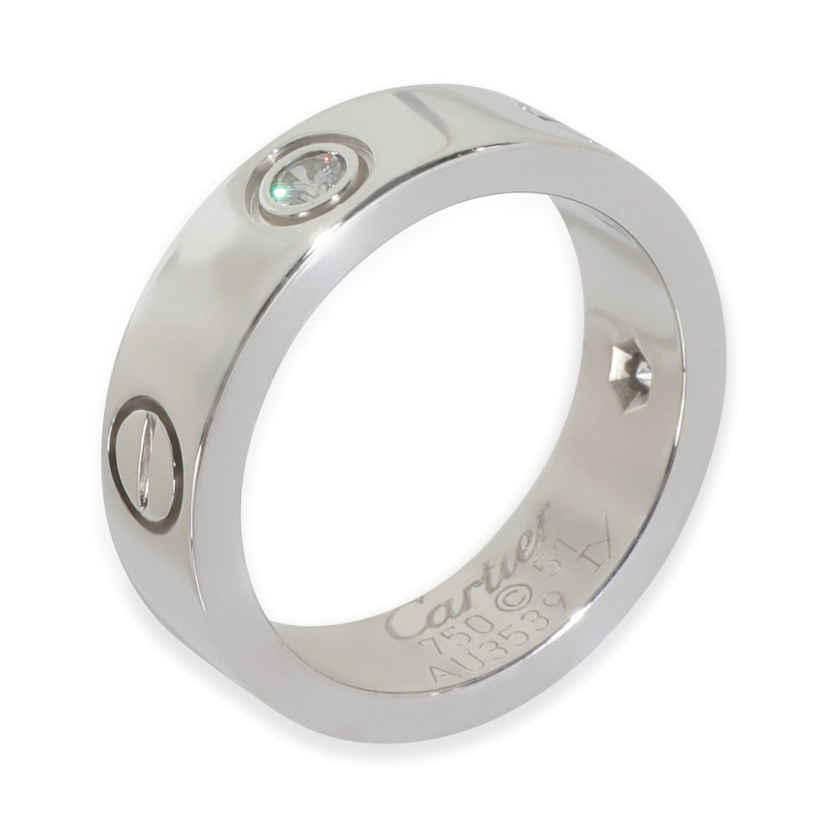 White Gold Diamond Love Ring